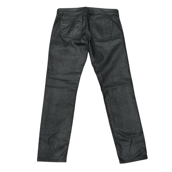 The Kooples Leather Effect Short Fit Black Skinny Jeans Size 28 - Picture 3 of 9